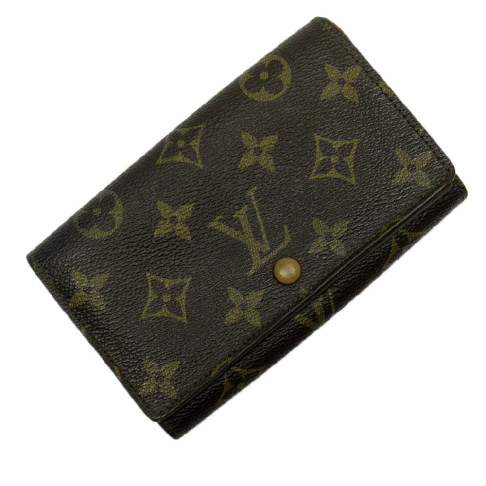 Louis Vuitton Bi fold Wallet Monogram Portemonnaie Billet Tresor Canvas